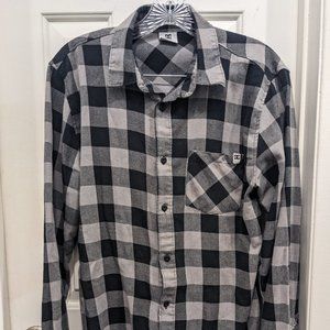 Men's DC Black and Grey Flannel